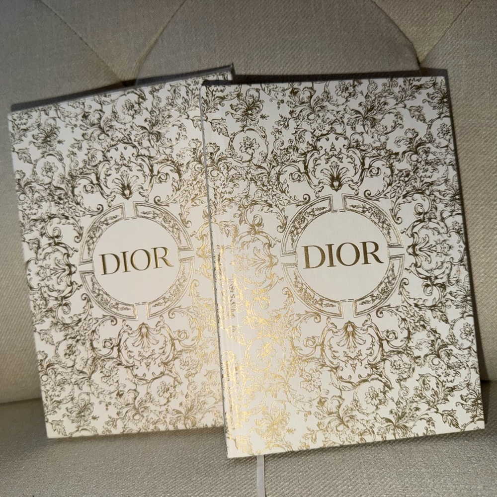 NEW Dior Notebook Holiday Christmas White Gold Limited Edition 2023